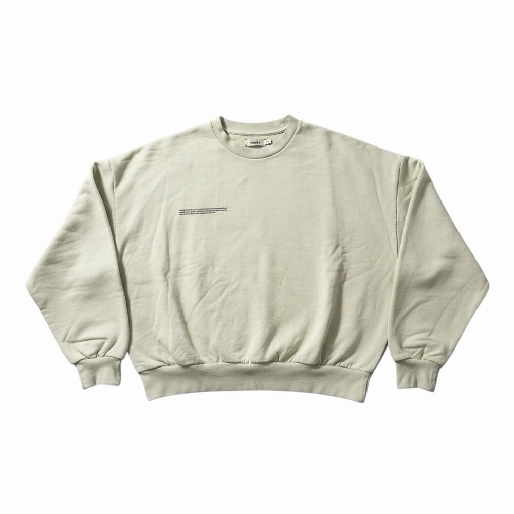 PANGAIA Unisex Light Green 100% Organic Cotton Crewneck Sweatshirt Size S